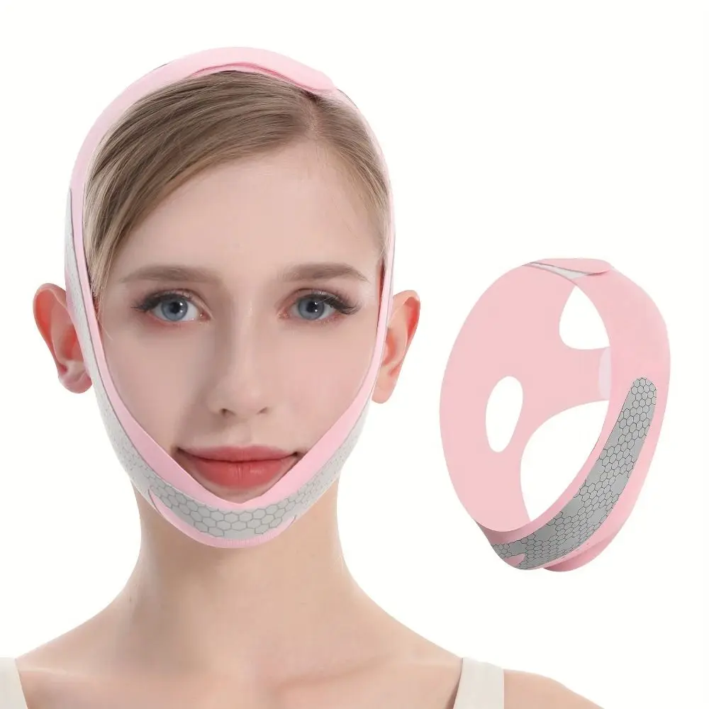 Cinturón de Estiramiento Facial de grafeno de alta elasticidad, vendaje adelgazante Facial ajustable cómodo, masaje Facial transpirable