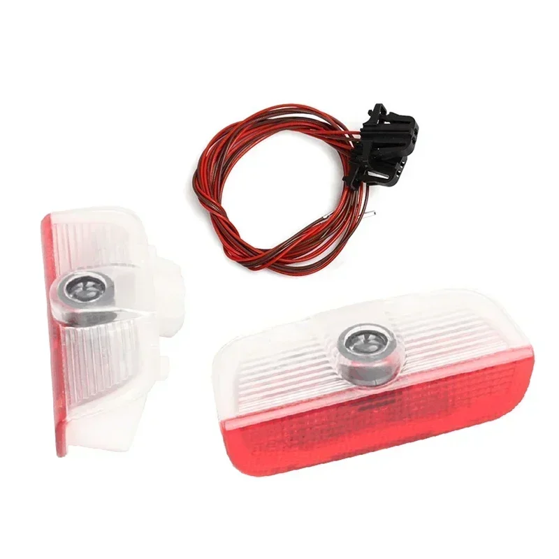 

VW 2026 Hot 2Pcs LED Car Door Light Welcome Projector Lamp for VOLKSWAGEN VW Golf 5 6 7 GTI GTD GTE Sagitar Touran CC Passat B6
