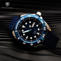 Men's Mechanical Watch Submariner 44mm Watch, NH36 Automatic Movement Luminous Day Date Calendar 10ATM Mechanical Diving Watch