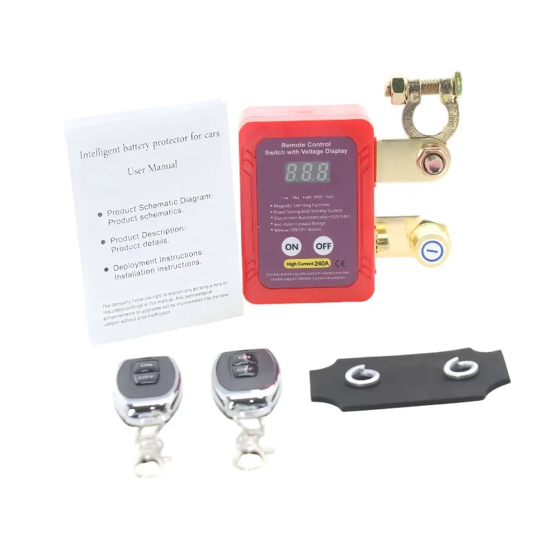 

Universal 12/24V Automobile Battery Intelligent Power Off Switch Leakage Protection Car Remote Battery Disconnect Kill Switch