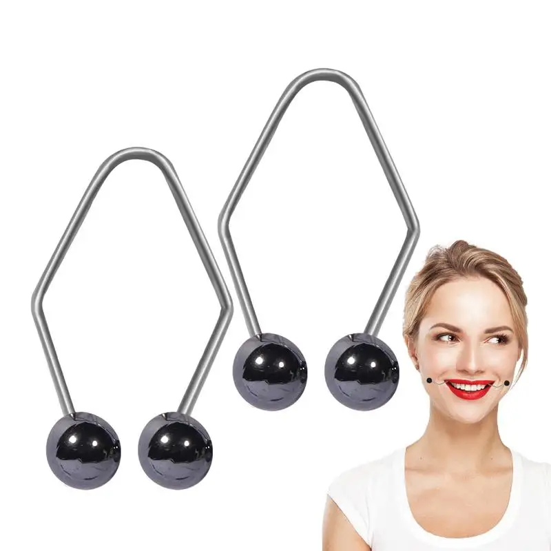 2 pz/set Dimple Makers For The Face Women facile da indossare sviluppa Natural Smile Dimple Trainer accessori per il viso creativi 8 colori