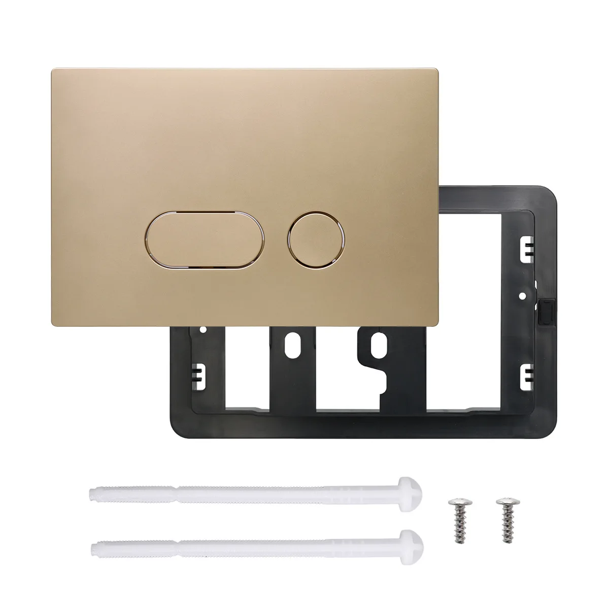 Dubbele bedieningsplaat voor Geberit Up180 inbouwreservoir, Delta 21 50 serie paneel voor wandcloset, verborgen tankknop