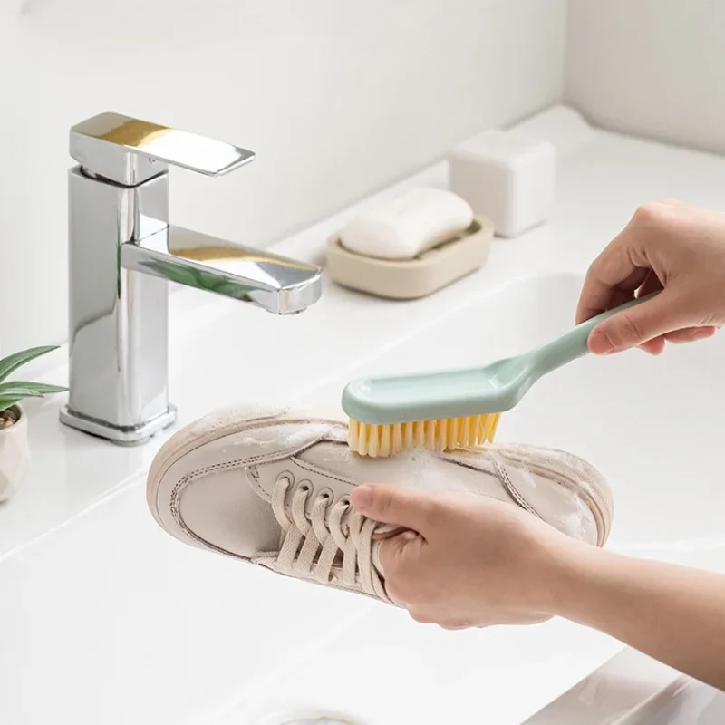 Multi-functional Long Handle Shoe Brush Can Hung Plastic Shoe Brush Household Gap Brush Cleaning Does Not Hurt Soft Shoes