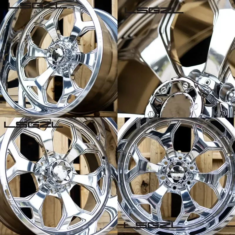 Rines Forjados 8x175 8x200 8x6.5 8x225 10x225 para Super Single Monoblock 20x12 para Camionetas GMC Sierra y Silverado
