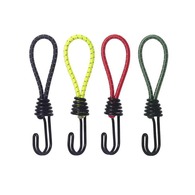 5/10Pcs Tent Elastic Rope Cord Hook Versatile Outdoor Camping Canopy Tarp Tent Fixing Cord String Carabiner Hooks Accessories