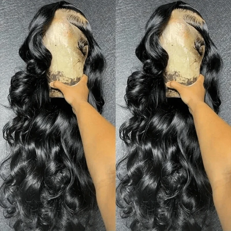 

30Inch Body Wave 13x6 HD Lace Front Wig Human Hair Wigs 250 High Density Natural Color Lace Frontal Human Hair Wig Brazilian Wig