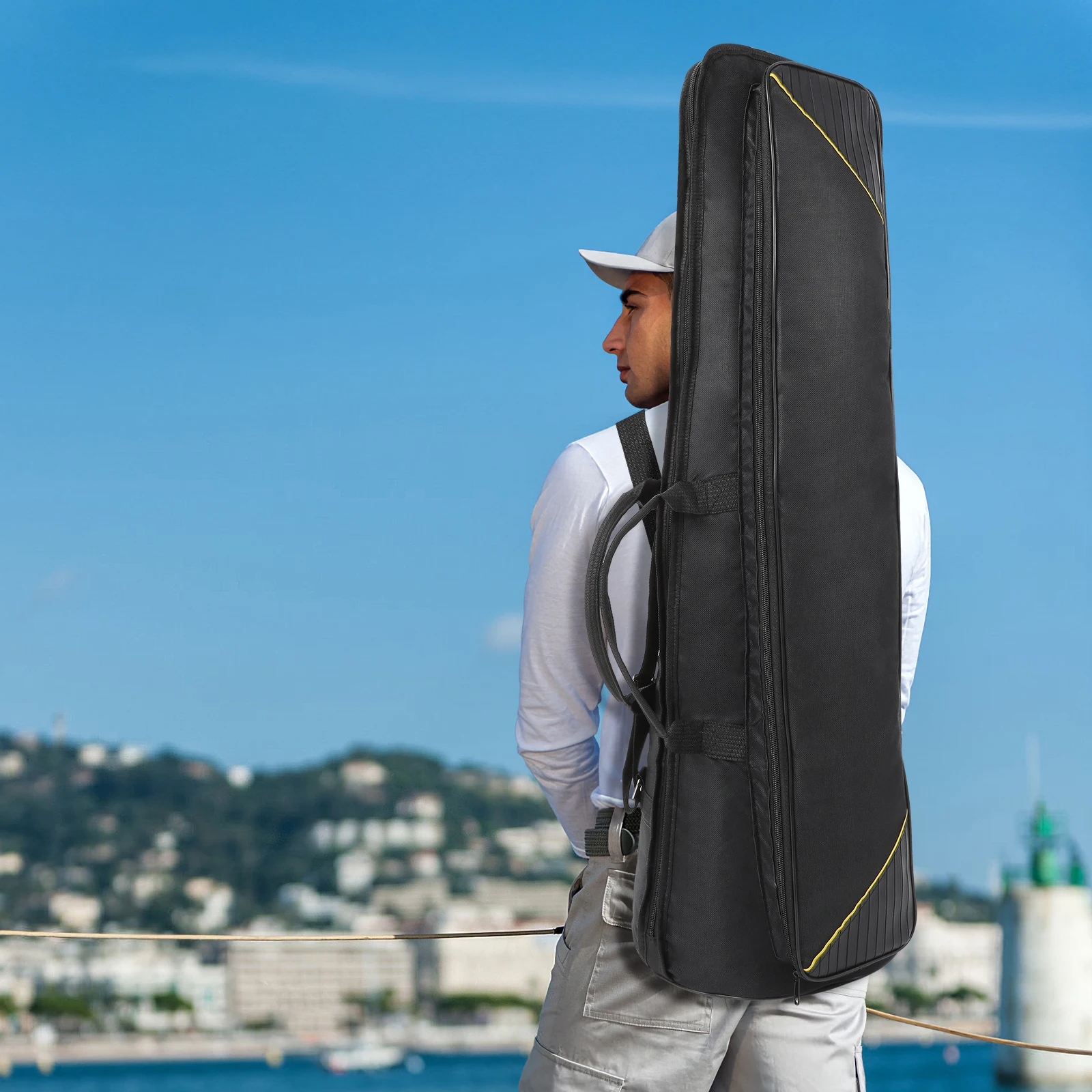 

Tricolor Trombone Bag Man Storage Soft Case Oxford Cloth Gig Backpack Instrument