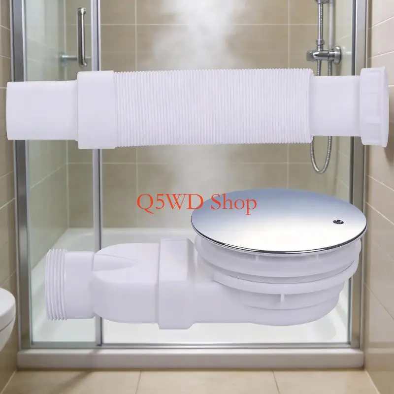 Q5WD Low Profiled P Trap Shower Floor Drain With Anti Odors For Compacts Spaces