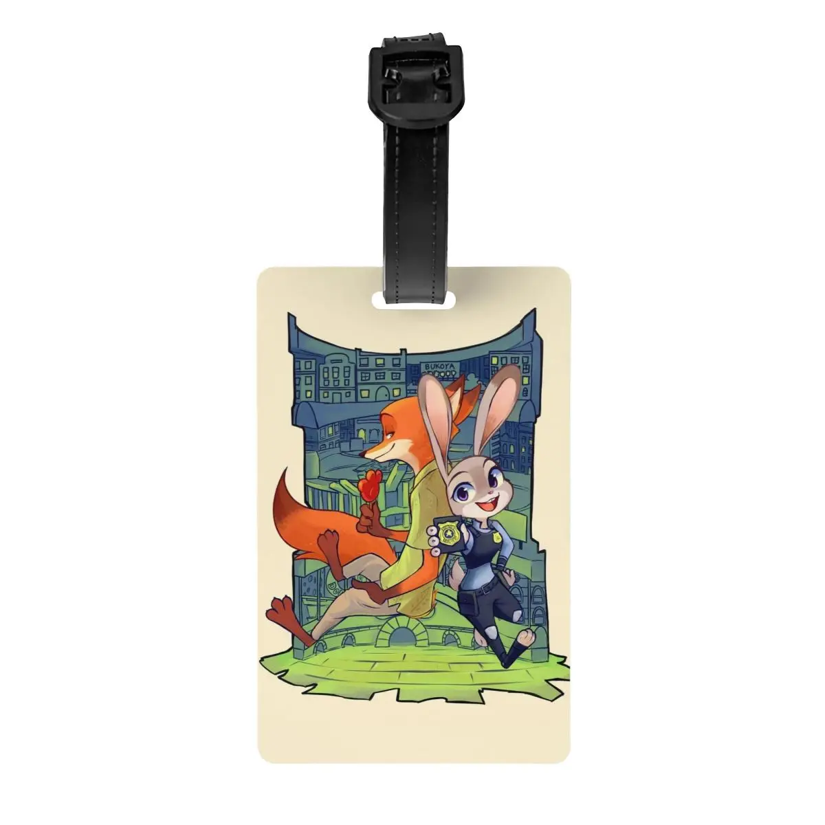 

Custom Zootopia Movie Luggage Tag Privacy Protection Baggage Tags Travel Bag Labels Suitcase