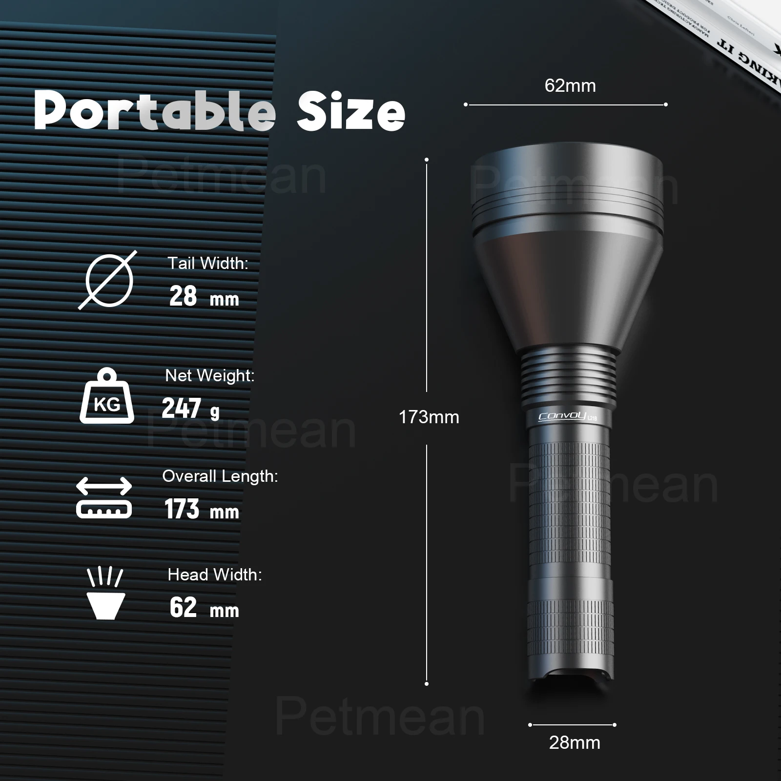 Imagem -06 - Comboio Lanterna Led com Luminus Acampamento ao ar Livre Caça Tochas Smo 1258m 12-grupos Driver L21b 1.tg Vertical Sft40 6500k