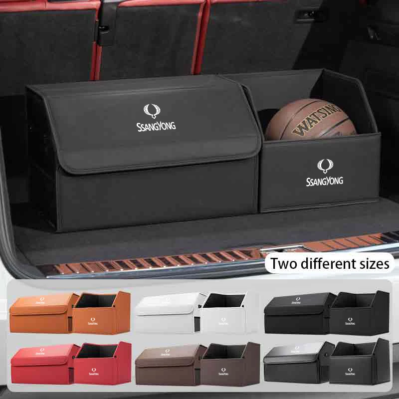

Car Trunk Storage Box Organizer Foldable Stowing Tidying Container Bag For SsangYong Actyon Korando Rexton Kyron Rodius