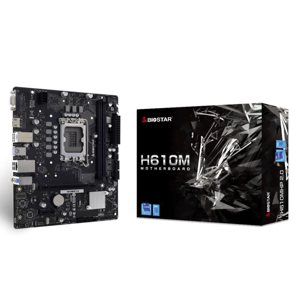 BIOSTAR H610MHP computer main board M.2/PCIe4.0 LGA1700 for 12th generation CPU 12400F