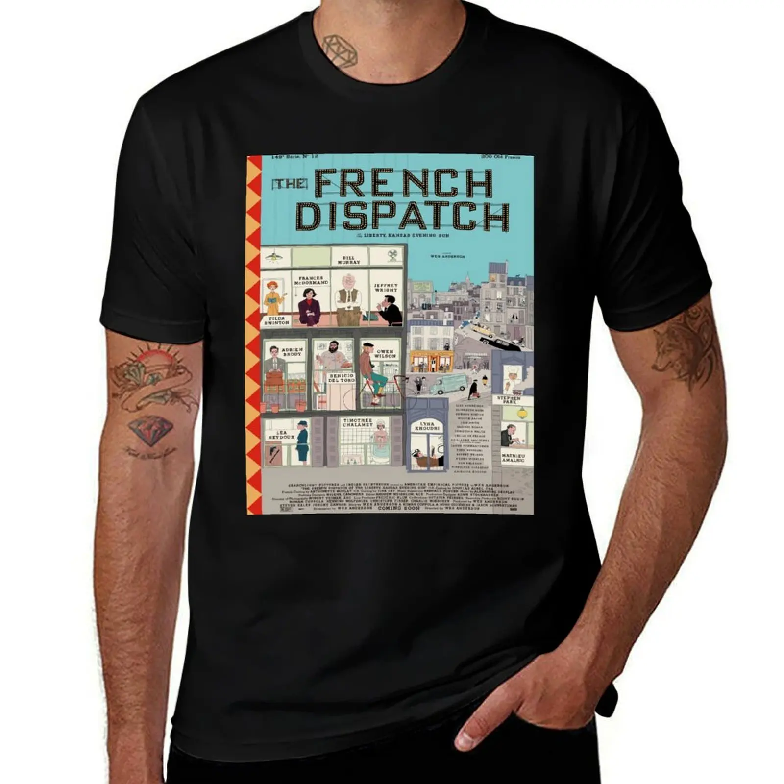

The French Dispatch T-Shirt man t shirt cotton man t shirts for men casual man t shirt summer T-Shirt
