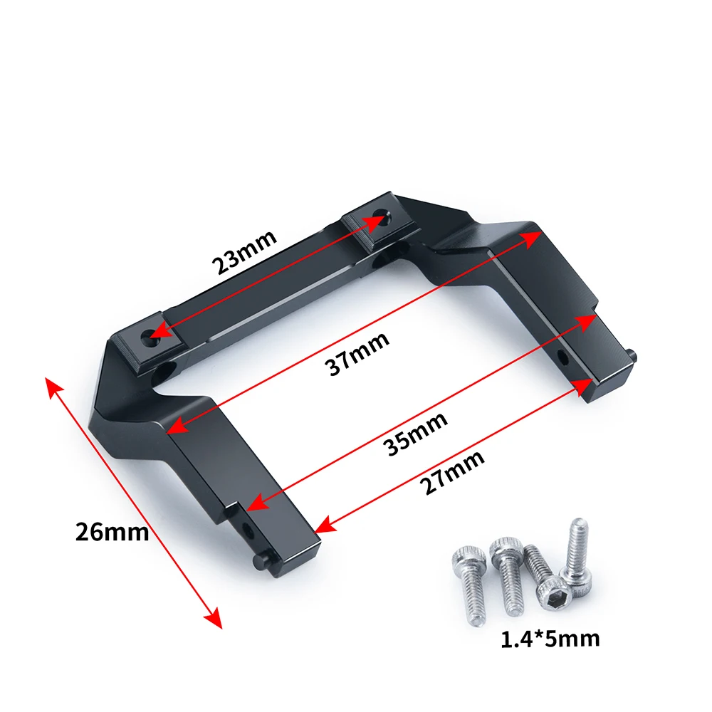 AXSPEED Metal Front Rear Bumper Mount for Axial SCX24 AXI00001 Chevrolet C10 1/24 RC Crawler Truck Car Shell Body Frame Parts