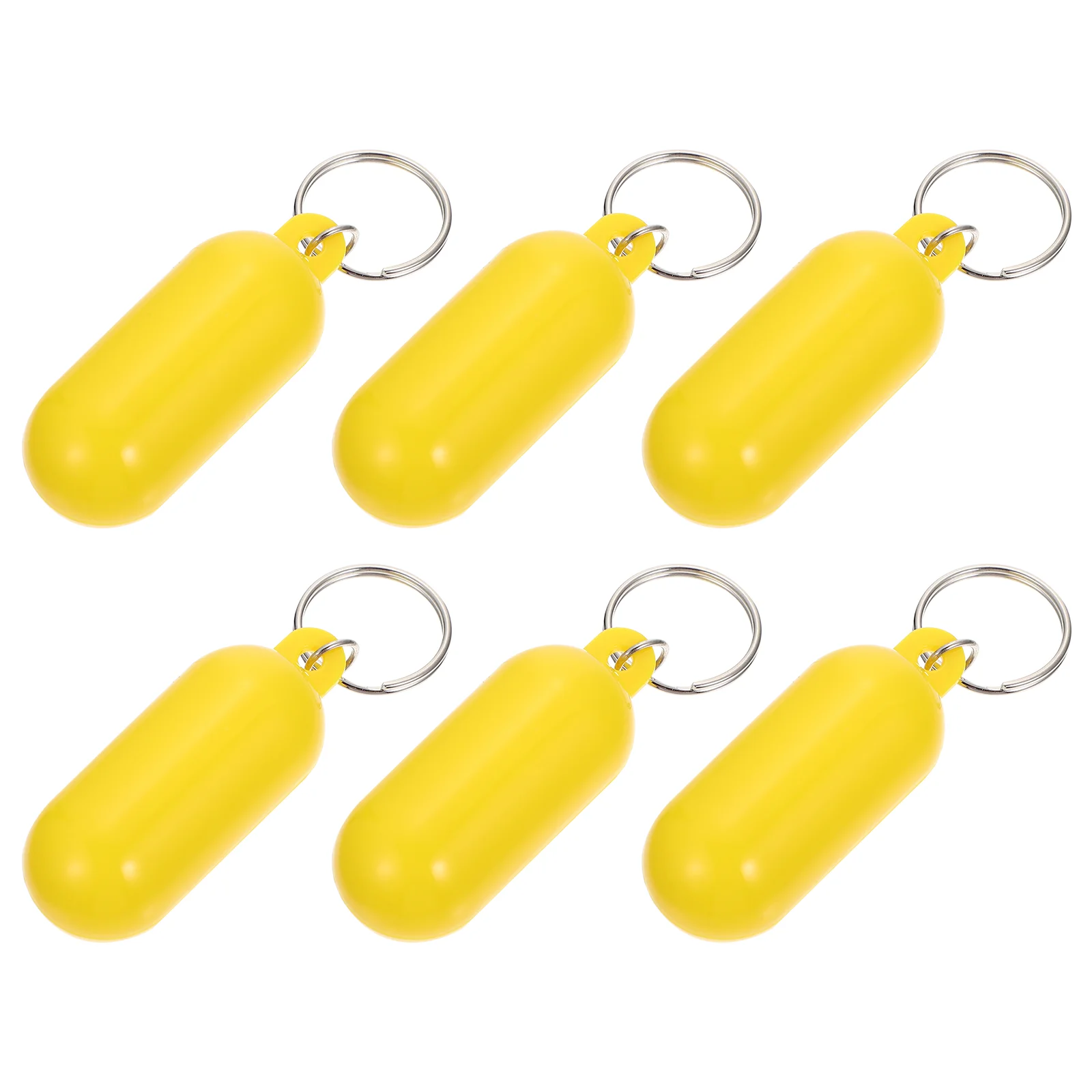 6 Pcs Floating Key Ring Floaties Rings Backpack Hanging Decors Small Marine Buoy Work