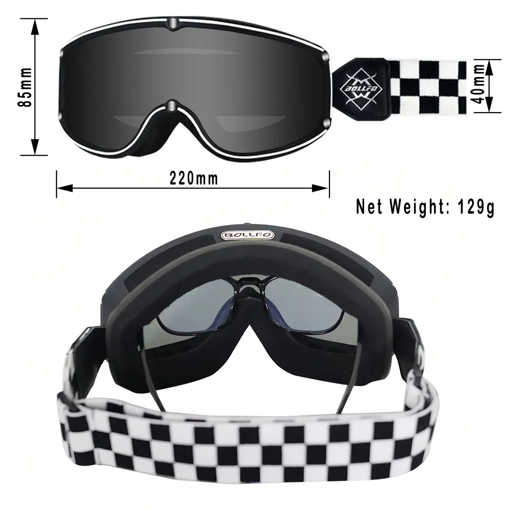 Motorcycle Windshield UV Protection Riding Goggles Helmet Compatible Women's Sunglasses for Motocross Dirt Bike Outdoor Sports