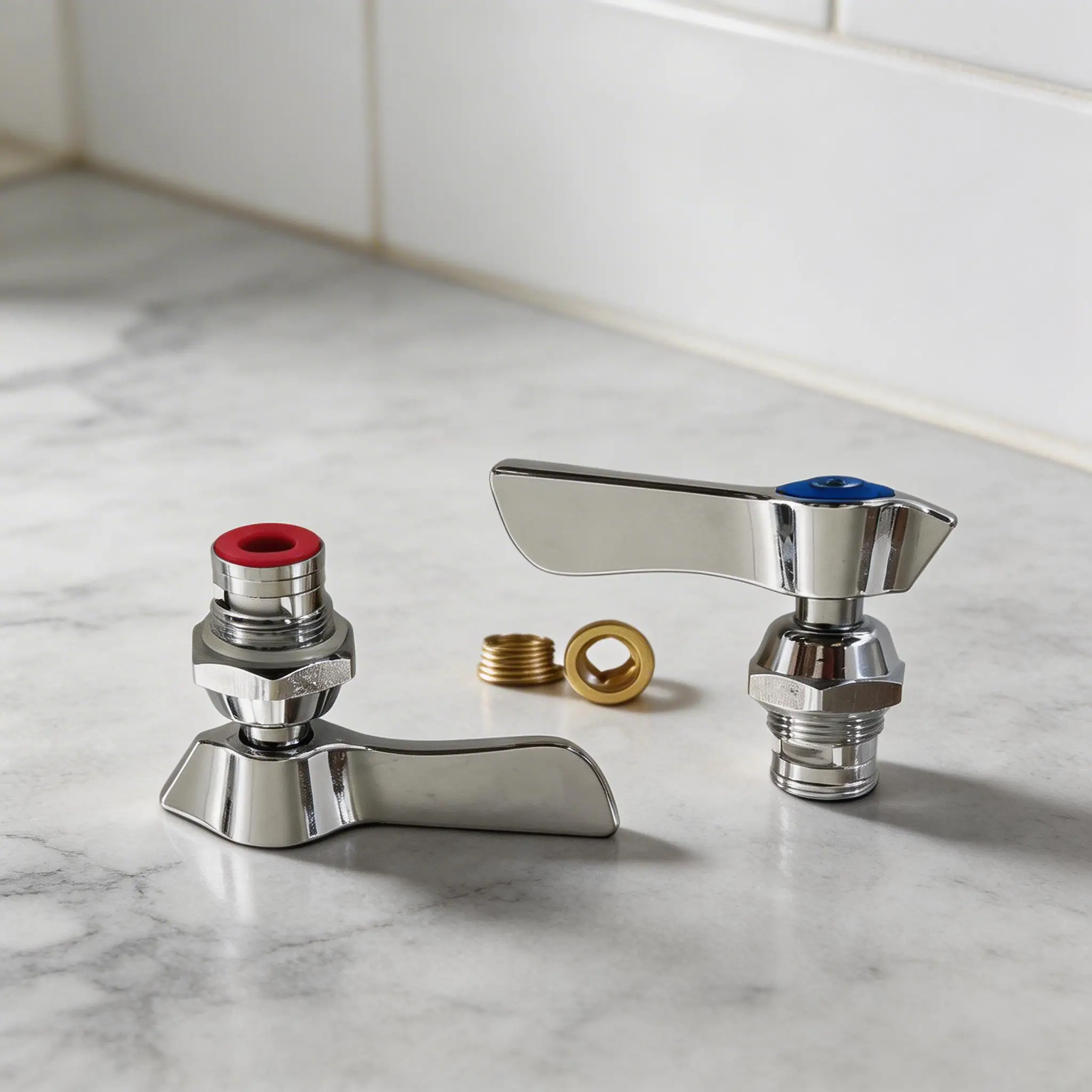 

21-310L Handle Switch Faucet Quarter Turn Disc Repair Kit Copper Faucet Valve Replacement Single Cold Quick Open Valve