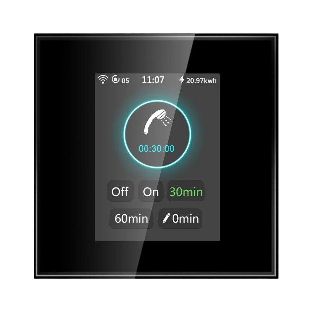 Smart=WiFi=Water=Heater Switch For Tuya App 20A Touchscreen Timer,Voice Control Compatible With Alexa=And Google Home For Remote