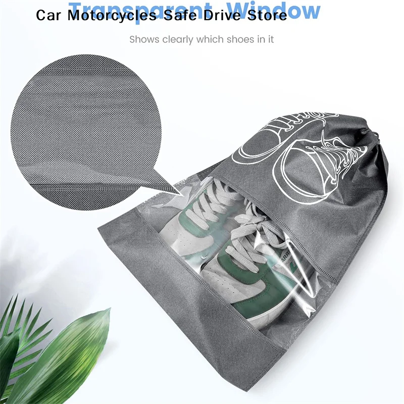 【CM】1pcs Shoes Storage Bag Closet Organizer Non Woven Travel Portable Bag Waterproof Pocket Clothing Classified Draw Hanging Bag