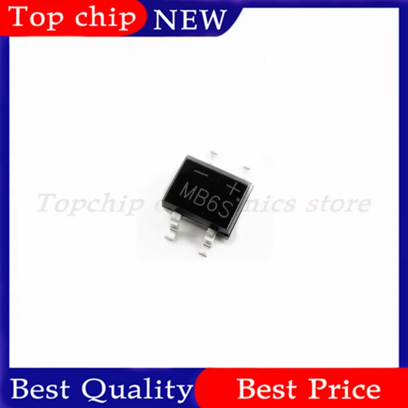 20-100pcs MB6F MB6S Single Phases Diode Rectifier Bridge SOP-4