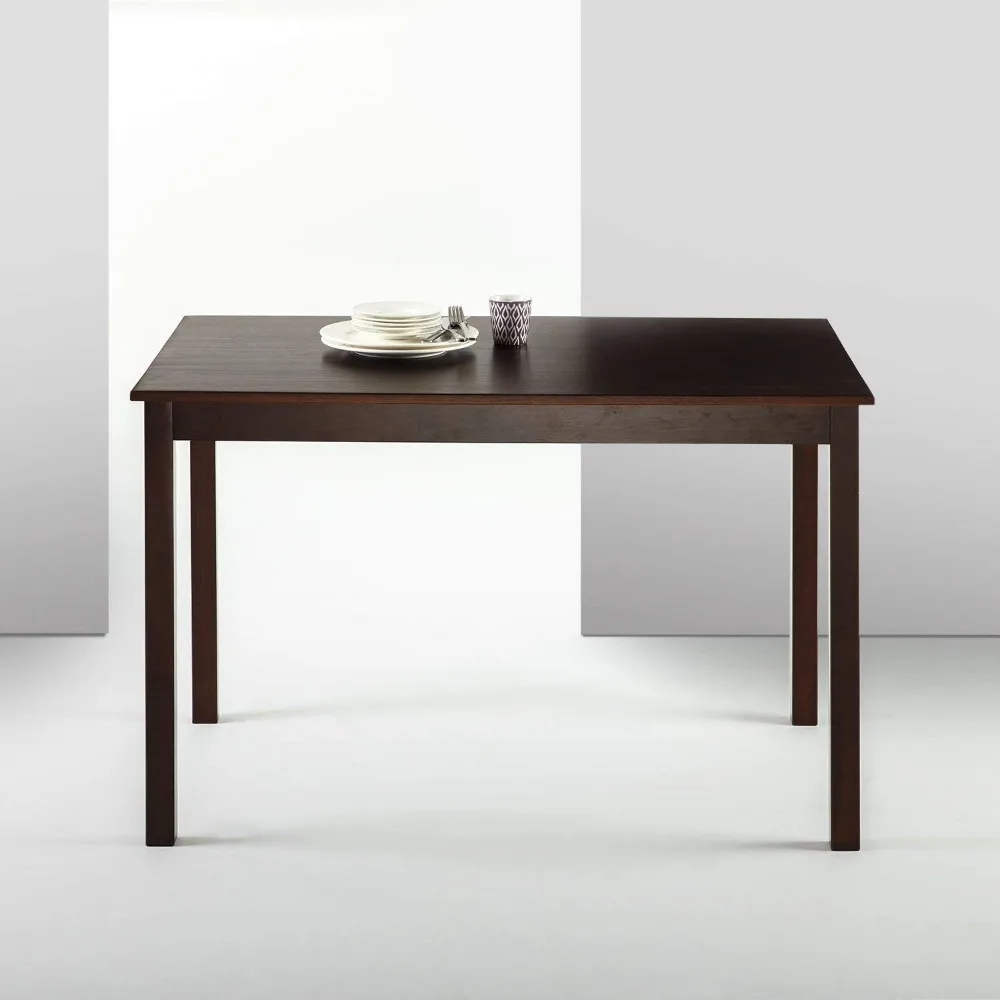 Mesa de comedor Juliet Espresso Wood, solo mesa, 45 x 28 x 29 pulgadas