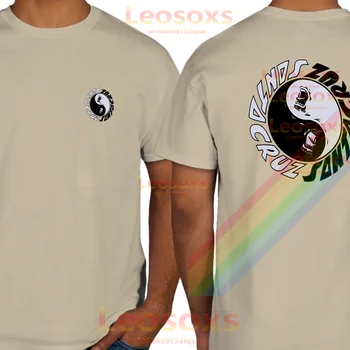 [TEW] 남성용 레트로 태극권 피규어, 산타레삭스 티셔츠, 캐주얼 프린트 크루즈 순면, 편안한 여성 반팔, 여름 
