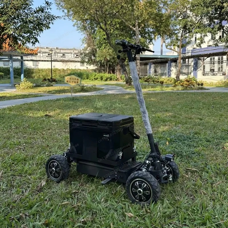 4 Wheel Cart Electric Scooter Electric Fishing Cart Rear Truck Cargo