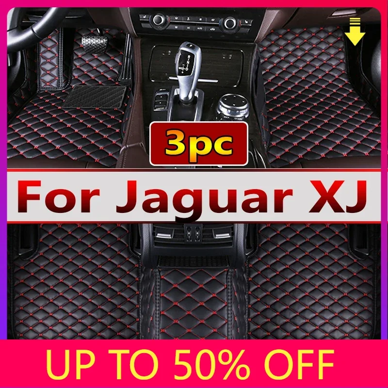 Car Floor Mats For Jaguar XJ X351 2010~2019 5seat Durable Leather Mat Anti Dirty Pads Carpet Auto Interior Parts Car Accessories