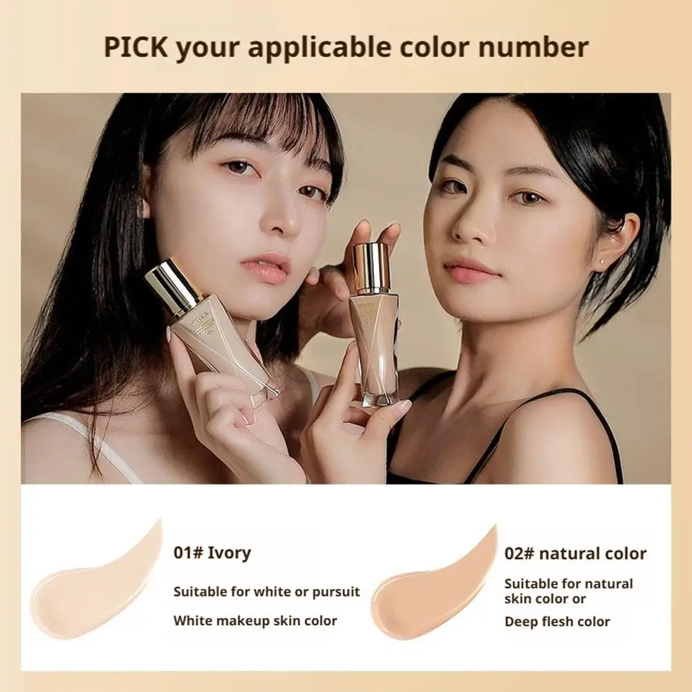 リキッドファンデーション ヒアルロン酸 長時間保湿 フルカバレッジ コンシーラー ナチュラル ブライトニング フェイス ベース トーン メイクアップ