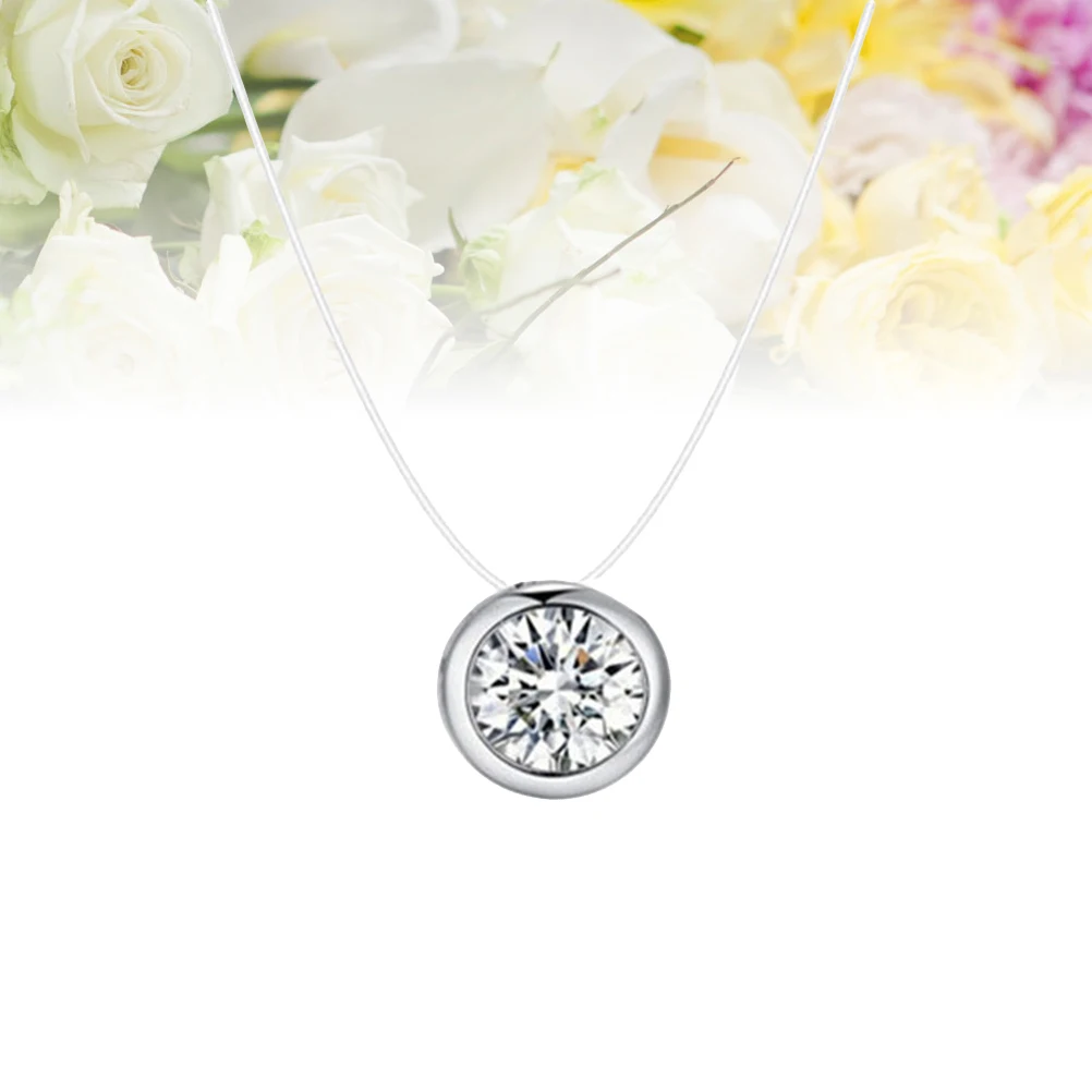 

Fashion Necklace Crystal Pendant Women Jewelry Rhinestone Chain Elegant Gift For Her Birthday Wedding Valentine