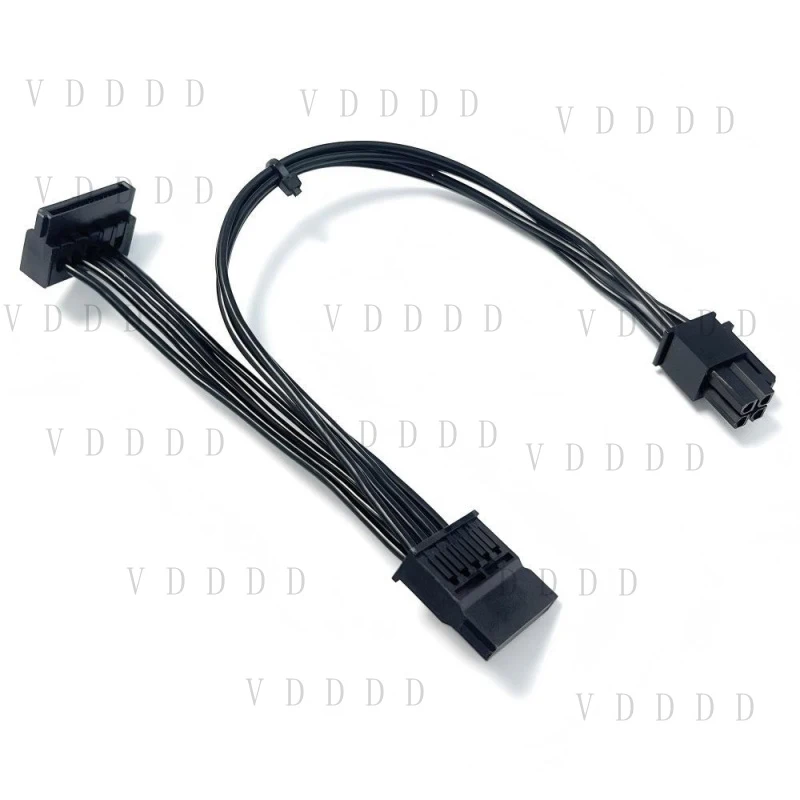 V New SATA Power supply cable For HP M01 N01 S01 Pwr(2*2) TO 2 SATA 15p L68308-001