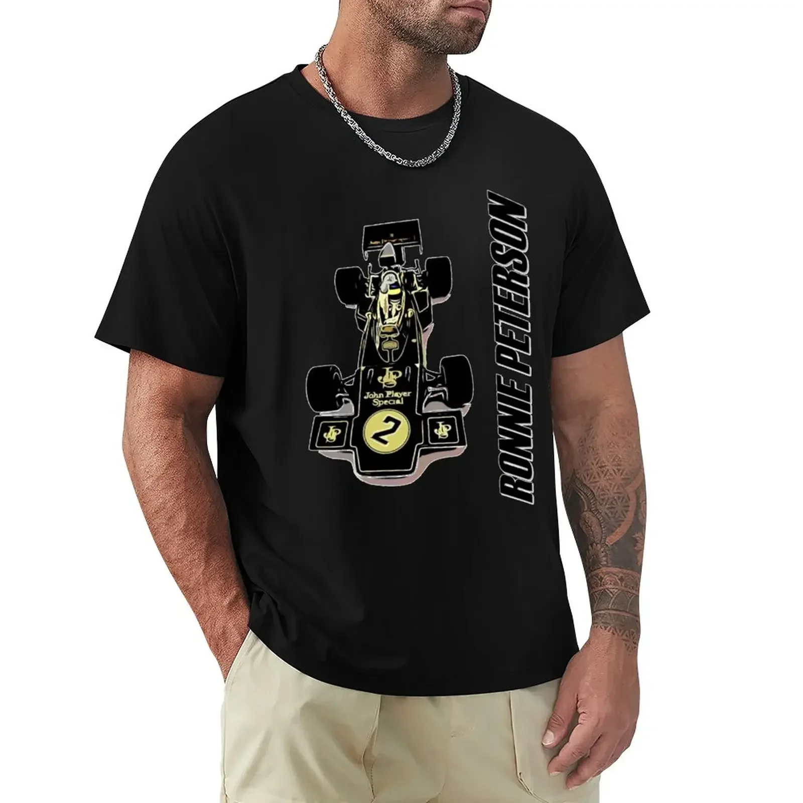 Ronnie Peterson - JPS LOTUS 72D T-Shirt new edition rapper graphic tees baggy shirts heavyweights anime shirts men