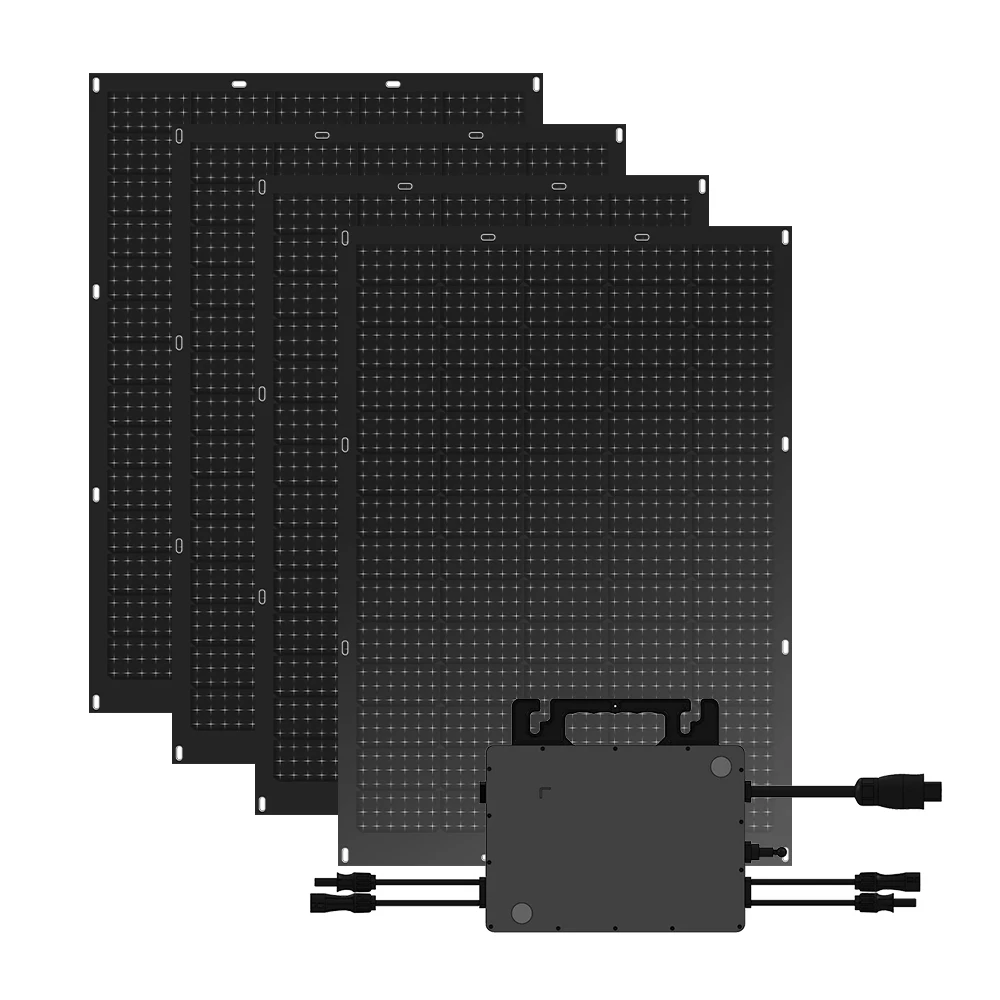 OMMO 3200W Home Solar Power Plant System MPPT Solar Charr Controller PV HUB mit Solar Inverter für 1KW Balkon Lithium Batterie