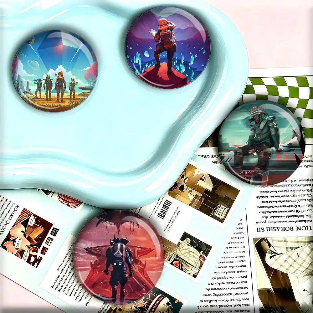No Man S Sky Space Game  25 32 44 58 75mm Badges Personalized Round Brooches Pins Accessory Gift