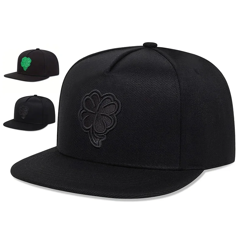 Unisex Clover Embroidery Baseball Hats Spring Autumn Outdoor Adjustable Casual Hip-hop Trucker Caps Sunscreen Hat