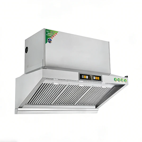 48 Inch Commercial Ventless Range Hood Electric Wall-Mounted Stainless Steel with Low Noise for Hotel and Outdoor Use