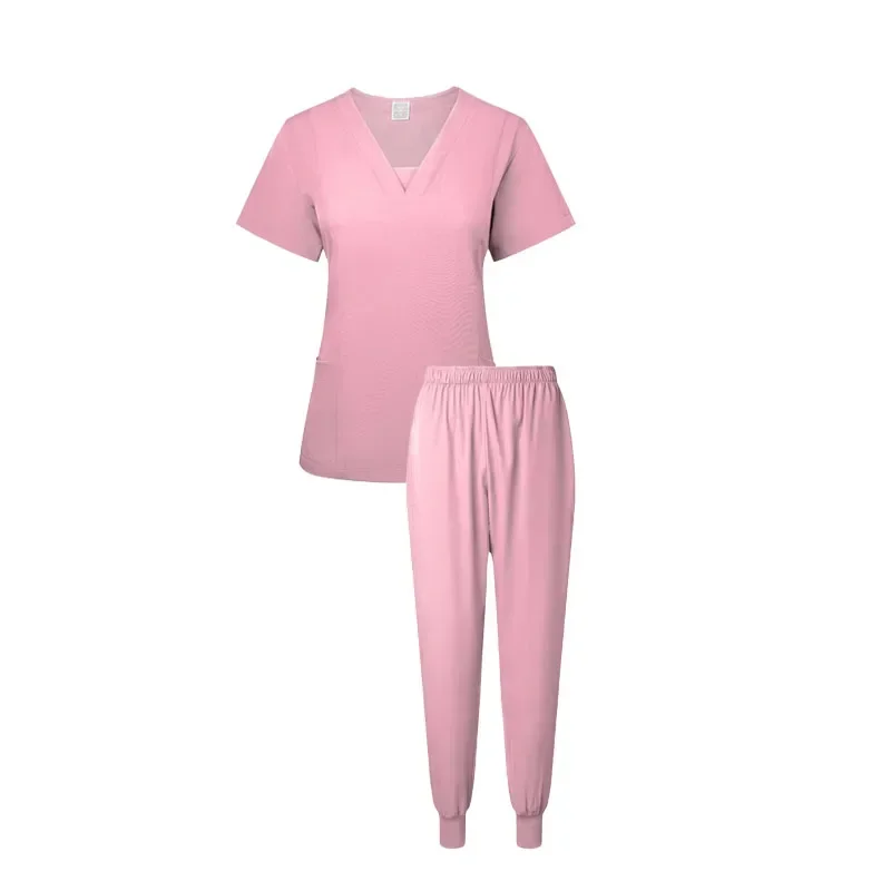 Uniforme de enfermeira médica, 2 peças, conjunto de esfoliantes médicos, uniforme hospitalar, cirurgia, dentista, spa, beleza clínica, roupa de trabalho