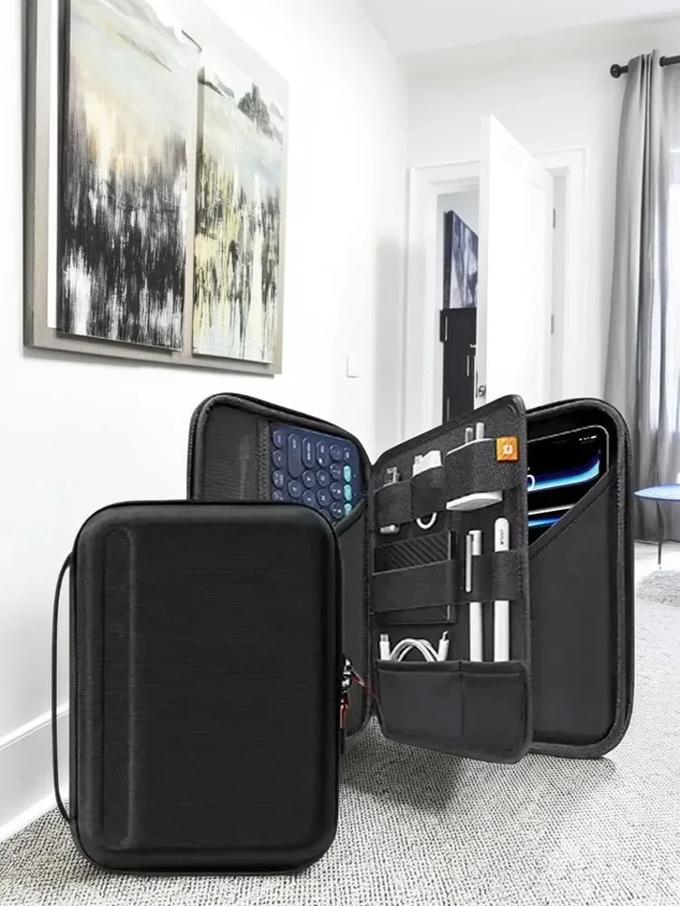 Противоударный жесткий чехол для 13-дюймовой накладки с чехлом-органайзером для аксессуаров, прочный защитный чехол, защита от царапин