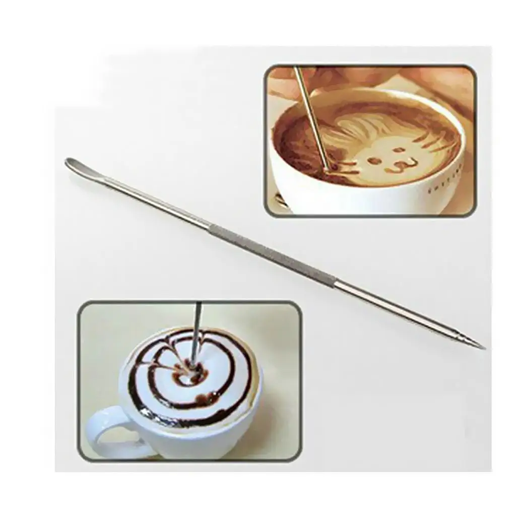 1pc Espresso Barista Kaffee Latte Dekorieren Kunst Stift Haushalt Café Werkzeug