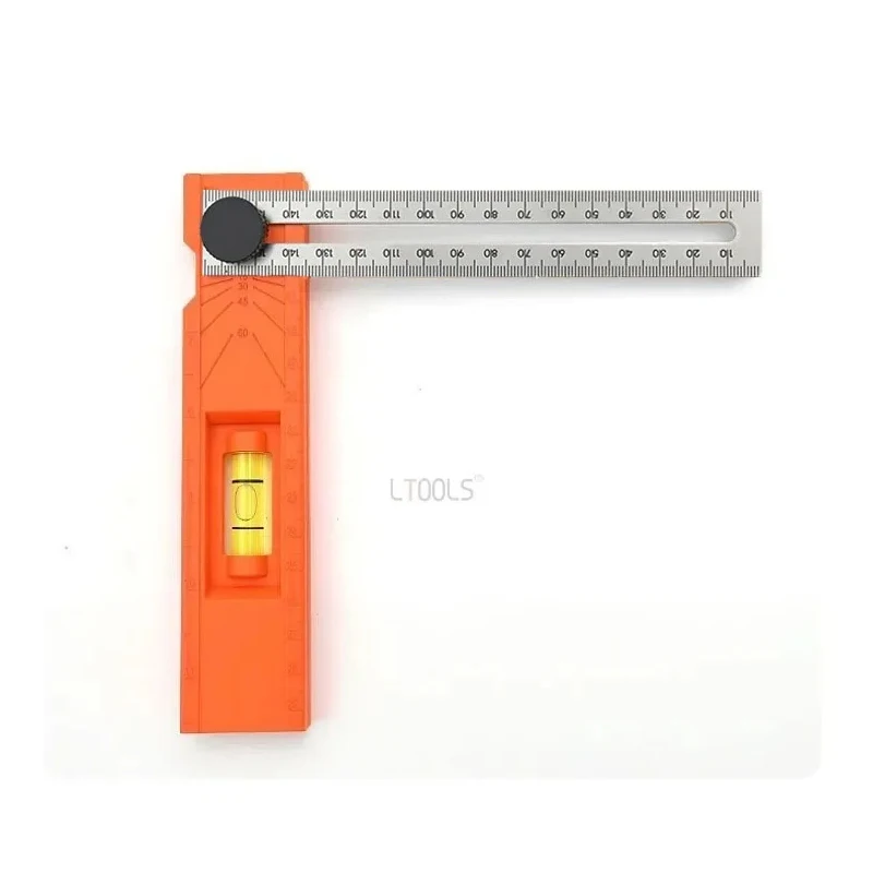 

Пластиковая складная линейка, столярный калибр с регулируемой глубиной, многоугольная линейка для маркировки с фиксированной точкой, вращающаяся горизонтальная линейка