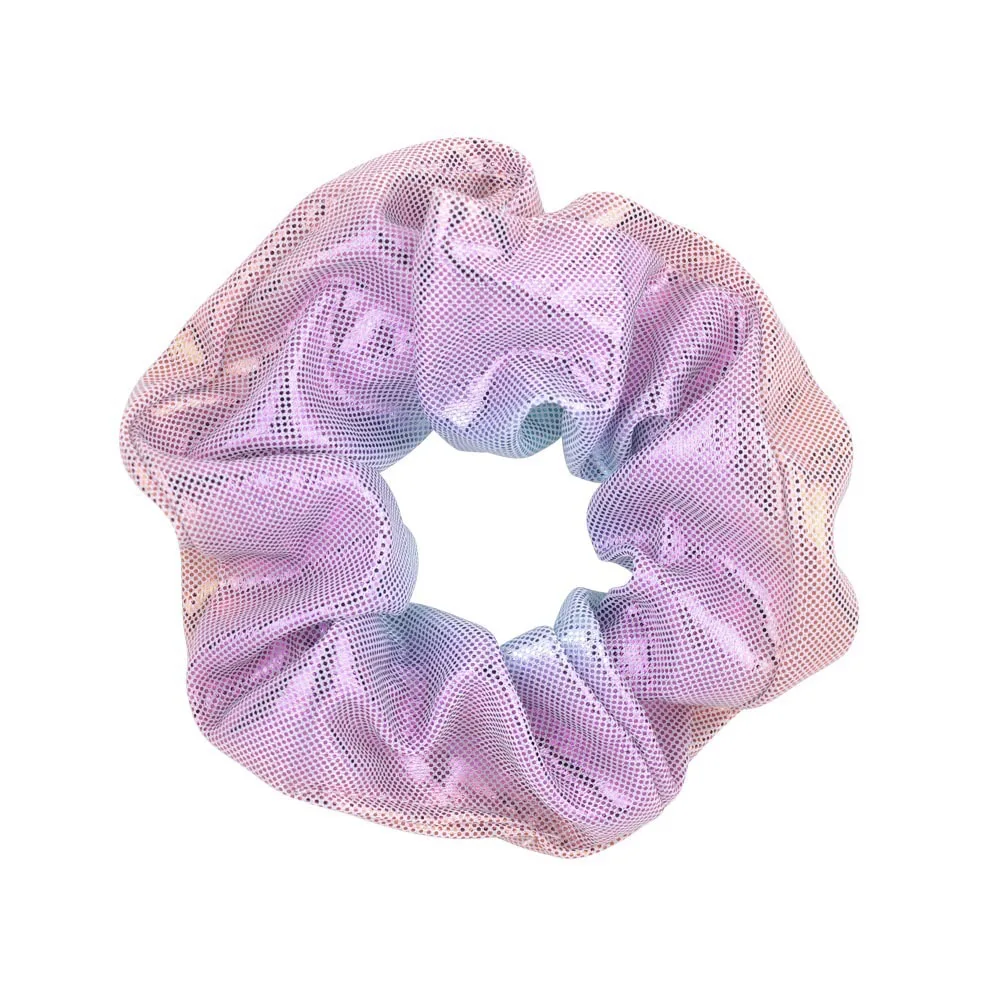 16pcs Large Bowel Scrunchie Double Color Laser Hair Band Fabric Large Bowel Hair Accessories for WOMEN\'S Headband