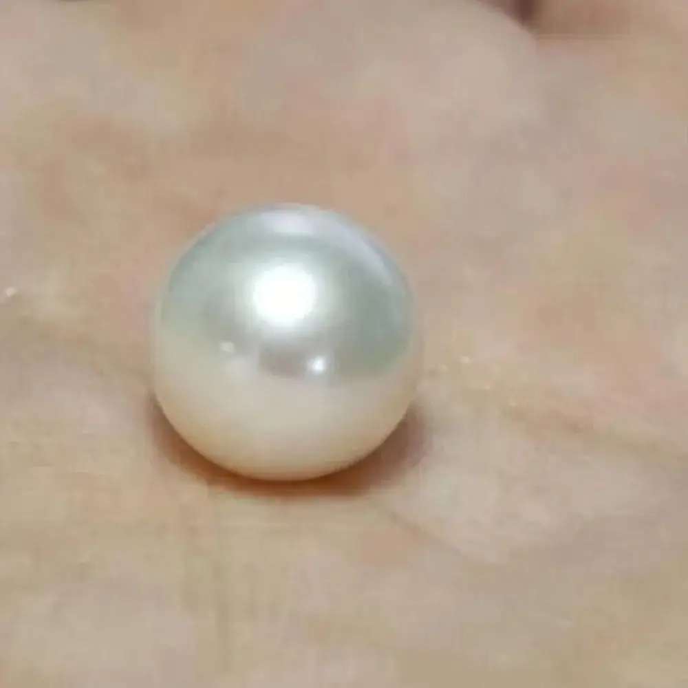 Single Loose Half Drilled Perfect Round AAA+ Grade 9-10mm White AKOYA Pearl Freeshippings Items