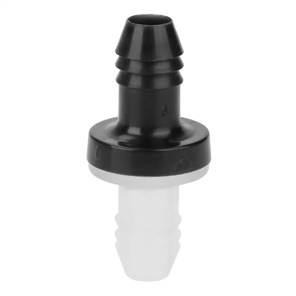 Durable One Way Inline Check Valve 3/8 Inch 10MM PP Shell Silicone Viton Sealing for Fluid Control