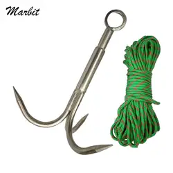 Outdoor Survival Stainless Steel Climbing Claw Ice Rock Hook Hiking Tool Large Mountaineering Flying Grappling Hook Accessories