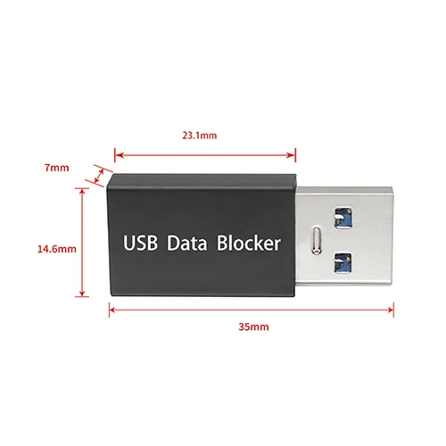 USB مانع البيانات دعم شحن ما يصل إلى 12 فولت/3A مكافحة الإختراق محول لنظام أندرويد iOS ويندوز بلاك بيري حماية أمن البيانات