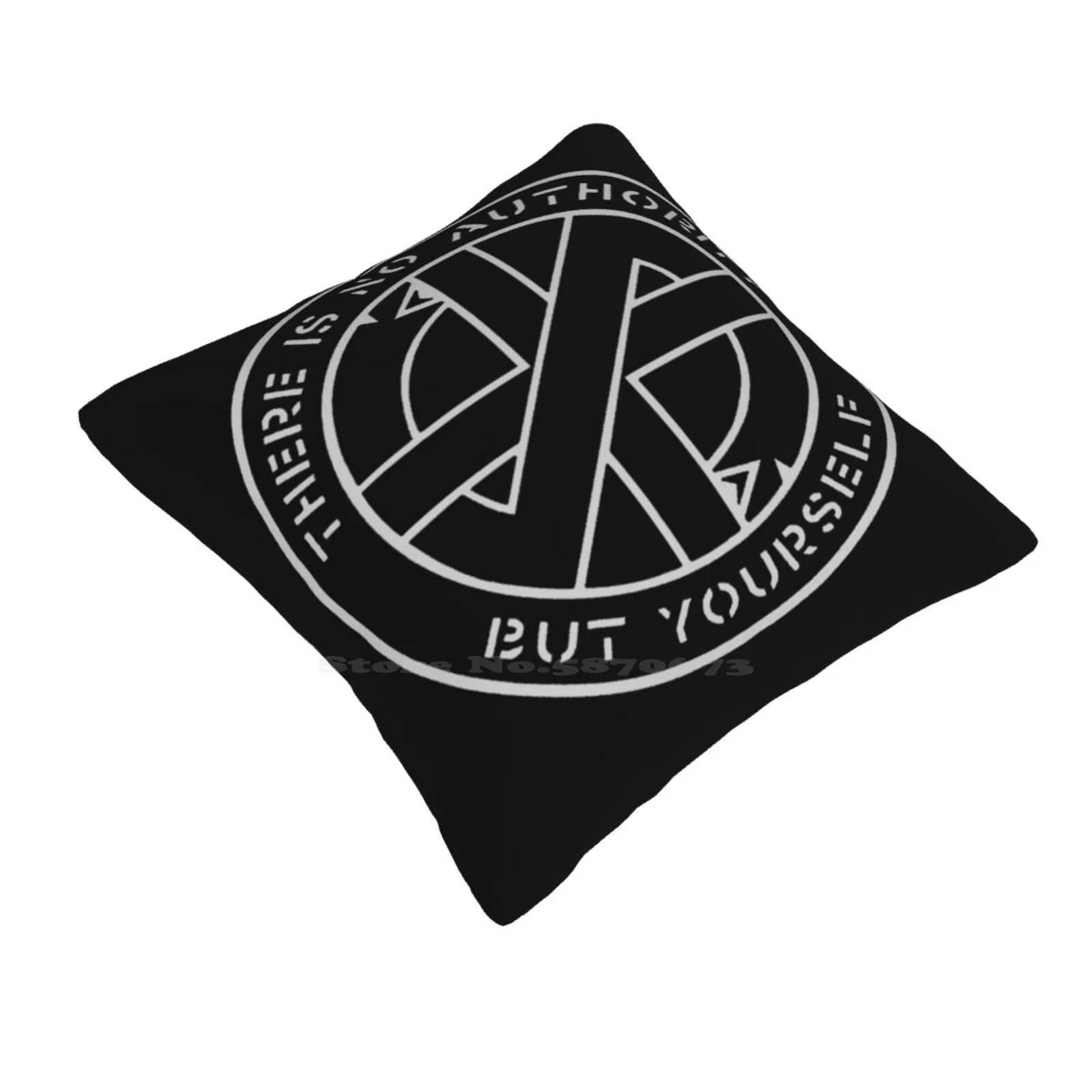 Crass-There Is No Authority But Yourself Home Sofa Car Cushion Cover Pillowcase Crass Conflict Anarchist Zounds Discharge