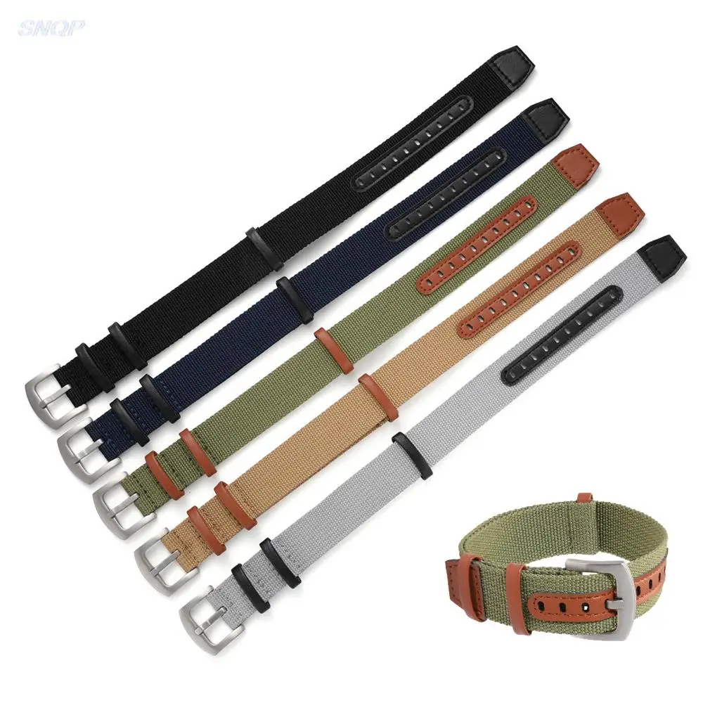 20mm 22mm Nylon Leather  Seatbelt Watch Strap Men Military Sport Wrist Band Bracelet Accessories for Hamilton/Rolex/Seiko