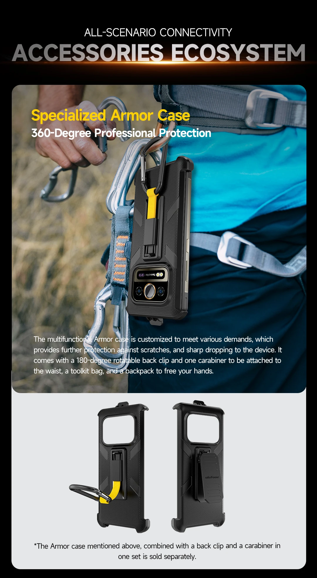 Ulefone Armor 25T Pro 5G Rugged Phone 33W 50MP+64MP NFC Waterproof Smartphone Android 14 ROM 256GB