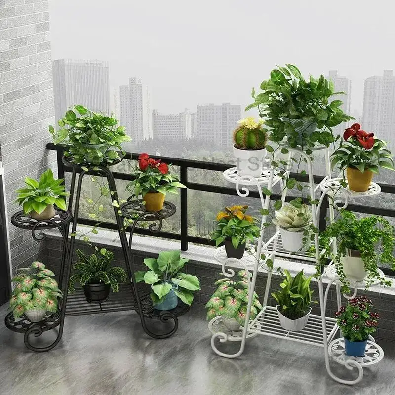 

Designer Decorations Accessories Aesthetics Flowers Minimalist Stand Plant Display Shelf Modern Living Room Plantenrek Furniture