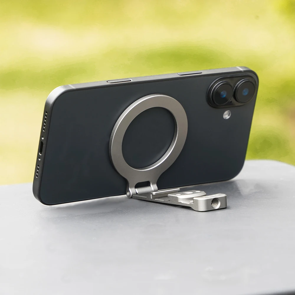 For Magsaf-e Folding 1/4 Stand Magnetic Cold Shoe Stand Free Adjustable Cell Phone Expansion Stand Accessories